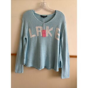 Simply Southern "LAKE" Knit Sweater, Light Blue, Size S/M,  NWT